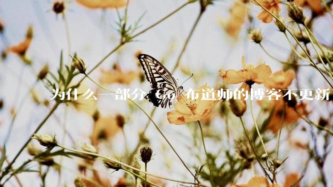 为什么一部分 Go 布道师的博客不更新了？